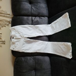 White bell bottom jeans